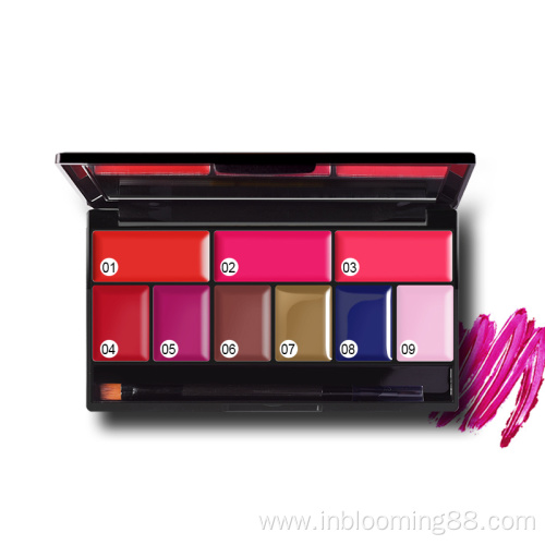 Makeup 9 Colors Lip Cream Matte Lipstick Palette